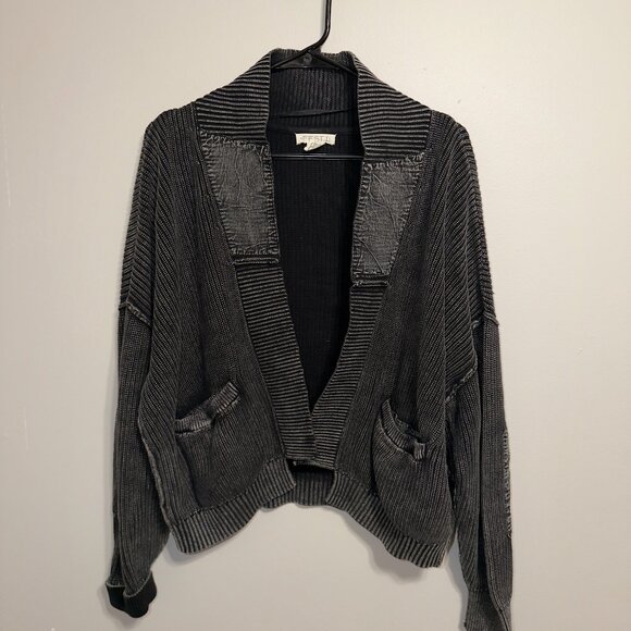 Torrid Festi Open Front Cardigan Size 2X 18/20 Black Slouchy Sweater - Picture 2 of 6